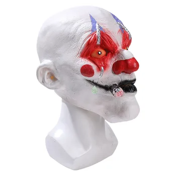 Maska klauna s crvenim nosom, smiješno lateks šlem, loptu za Halloween rekviziti za косплея, zurke