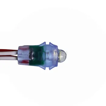 50X Crvena 12 mm led svjetiljka DC5V vodootporan IP68 besplatna dostava