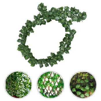 12 Kom Imitacija Ivy Plastične Biljke List Ratana Vrtna Dekoracija Vijenac Lažna Rotirajući Loza Svilene Tkanine Rekvizite