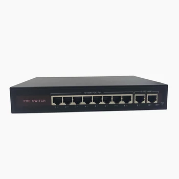 Prekidač 48V POE Ethernet port 8 10/100 Mb/s IEEE 802.3 af/at Pogodan za IP kamere/bežične pristupne točke/sustava za video nadzor