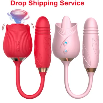 Pink dildo, push vibrator za ženske jaja, stimulans sisanje čaša za klitoris, lizanje jezika, robe za odrasle, сосательные seks-igračke za žene