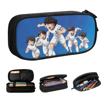 Slatka kutija za olovke Captain Tsubasa Newteam za djevojčice i dječake, običaj anime, japanski nogomet, veliki kapacitet, kutija za olovke, torba, tiskanice
