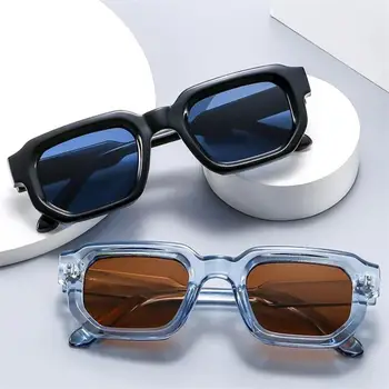 2023 Nove muške modne sunčane naočale UV400 nijanse, sunčane naočale u pravokutni okvir, ženske retro naočale, sunčane naočale živih boja