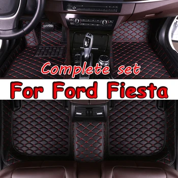 Auto-tepisi za Ford Fiesta 2009-2017 Centar dropshipping Auto dodatna Oprema za interijer Kožni tepisi za noge
