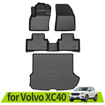 za Volvo XC40 auto-tepisi za prtljažnika, vodootporan neklizajući pribor, 3D TPE za vožnju lijevom rukom