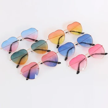 Moderan vintage metalne sunčane naočale u obliku srca Muške, ženske sunčane naočale Ocean Love Piece Vanjske nijanse naočale Naočale