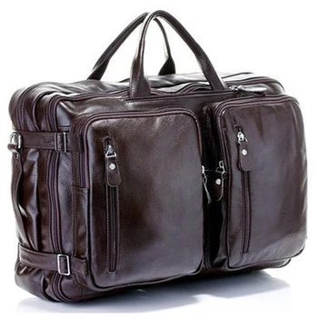 Nova višefunkcijska kožna muška putnu torbu, kožni ruksak, vreća za stvari, torba za prtljagu i putne torbe, muška torba preko ramena, velike