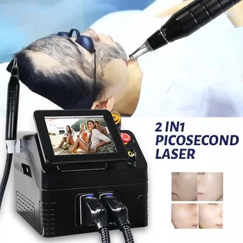 2023 novi stroj za uklanjanje dlaka диодным laserom 2-u-1 808 nm, Q-switched nd yag stroj za uklanjanje pigmenta tetovaže 755 nm pico second laser