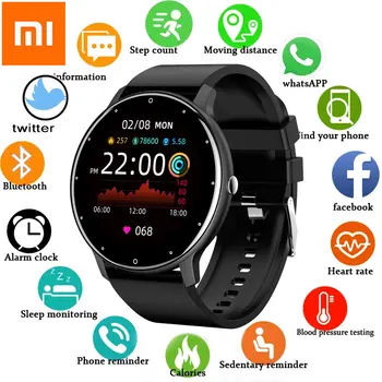 Xiaomi Novi pametni satovi za muškarce i žene, sportski sat za fitness s punim zaslonom osjetljivim na dodir, muške vodootporne pametni sat IP67, Bluetooth, poklon za muškarce