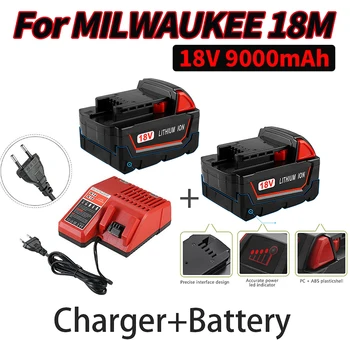 Original baterija 18V 6.0 Ah/9.0 Ah za Milwaukee M18 48-11-1815 48-11-1850 2604-22 2604-20 2708-22 2607-22 za električne alate