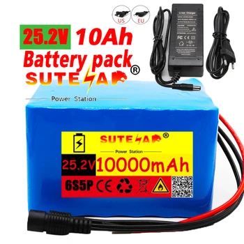 25,2 U 10Ah 6S5P 18650 li-ion baterija 25,2 10.000 mah električni bicikl moped/električni/li-ion baterija + punjač 2A