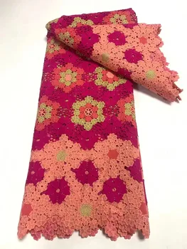 Afrička cvjetne čipke tkanina, 5 metara izvezenim francuske čipke tkiva 2023, kvalitetan švicarski гипюровая tkanina, nigerijski čipke za večernje haljine