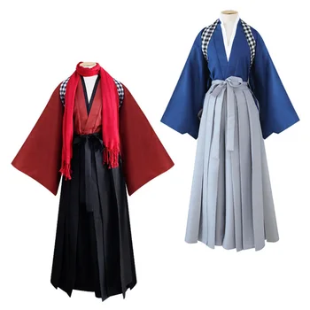 Kimono za ples sa mačem u tradicionalnom japanskom stilu, azijski odjeća, ogrtač, haljina za role-playing igara, maske ženski kostim Haori, muško odijelo
