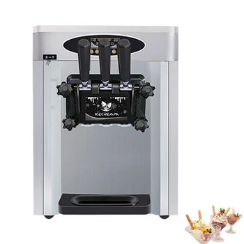 Poslovni stolni stroj za proizvodnju sladoleda s tri okusa, stroj za proizvodnju soft sladoleda, automat za prodaju йогуртового sladoleda R22 / R410a