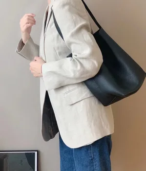 Klasična torba-тоут, ženska torba preko ramena 2023, funky kožna torba unisex