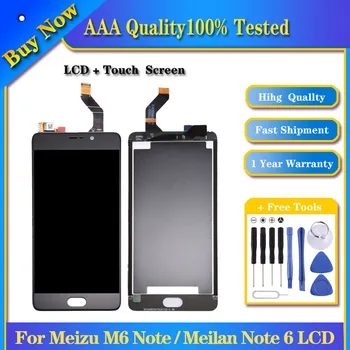 100% Muški TFT LCD ekran za Meizu M6 Note/Meilan Note 6 Цифрователем Cijeli sustav Zamjena Staklenih Dijelova Telefon Mobilni