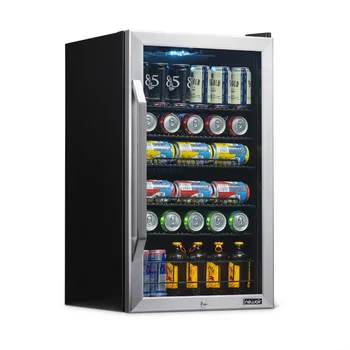 Kvalitetan hladnjak za piće od nehrđajućeg čelika na 126 staklenke s разделяющейся policu, AB-1200X