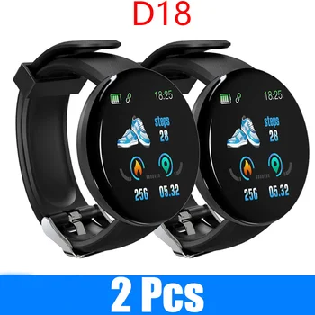 2 komada D18 Smart-digitalni sat Bluetooth satovi sportski fitness pedometar krvni tlak praćenje otkucaja srca smartwatch PK D13 Y68