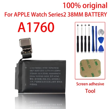 100% Originalni 38 mm baterija za Apple Watch Series 2 za Series 2 A1760 (2. generacije) baterije Bateria