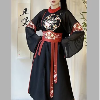 Ženski ogrtač Seventeen {Fenghua} Hanfu, izrađen u teške industrije, s vezom oko vrata, komplet sa svakodnevnim proljetne odjeće u kineskom stilu i