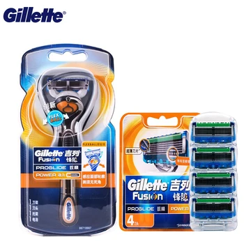 Pravi električni aparat za brijanje Gillette Fusion Power Flexball za brijanje, 5 slojeva lopatice za muškarce, sigurno uklanjanje brade, njegu lica