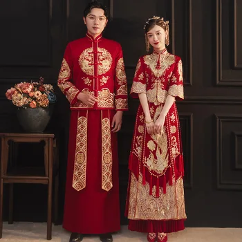 Ljetna kvalitetan vez u obliku cvijeta Phoenix, Чонсам, kineska tradicionalna vjenčanica djeveruša, Ципао, odjeća za brak