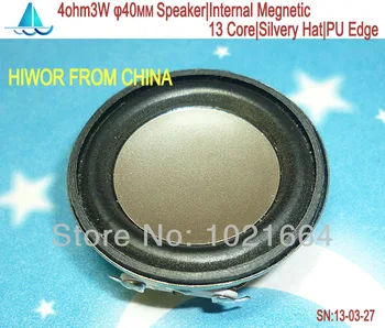 akustička zvučnik 10шт 4 Ω 3 W, interni zvučnik 40 mm, magnetska srebrni rub od poliuretana