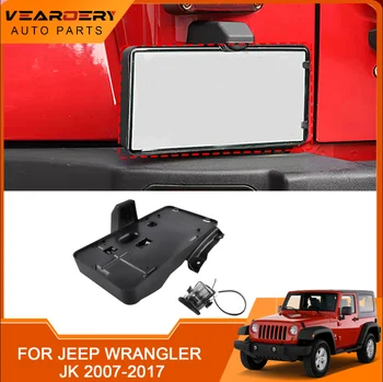 Za Jeep Wrangler JK 2007-2017 okvir stražnje registarske pločice, naljepnicu s brojem, nosač s pozadinskim osvjetljenjem