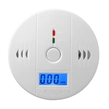 Osjetljiva Home Senzor CO2 Detektor Bežične CO Trovanja Ugljičnim monoksidom Senzor Dima Senzor Plina Upozorenje Alarm Detektor LCD Led
