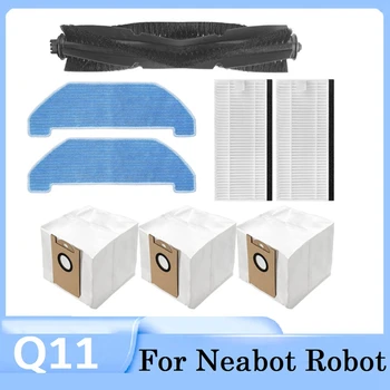 8 kom. zamjenjive pribor za detalje robot-usisivač Neabot P11, prati glavni zube, HEPA filtar, grimase, vrećica za prašinu