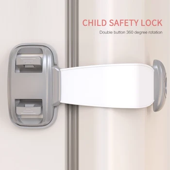 Dječje Plastične brave za sigurnost djece Vrata dječjeg ormara sa zaštitom od priklještenja za sigurnost djece Plastičnu