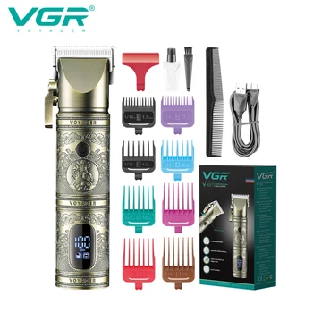 VGR Trimer za Kosu Punjiva Stroj Za Šišanje Kose Bežični Stroj Za Šišanje Kose Profesionalna Frizura Podesivi Trimer za Muškarce V-697