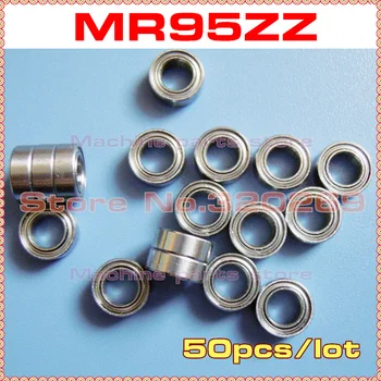50 kom. groove kuglični ležaj MR95ZZ 5*9*3 Metalni štit MR95Z veličine 5x9x3 mm
