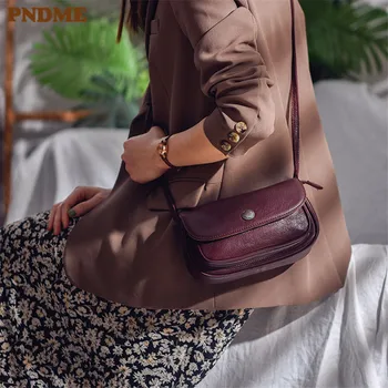 PNDME jednostavna svakodnevnica ženska torba preko ramena od prave prirodne bičevati ručni rad, ženska torba preko ramena za putovanja na otvorenom