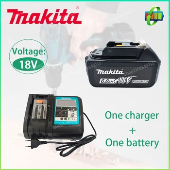 Makita Originalna baterija baterija baterija baterija Baterija za električne alate 18V 6.0 Ah sa Led Litij-ionske Zamjene LXT BL1850 BL1860B BL1860