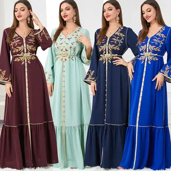 J donje Maxi haljina s izvezenim Абайя, islamski kaftan, Джилбаб, arabic haljina, indijska haljina, donje