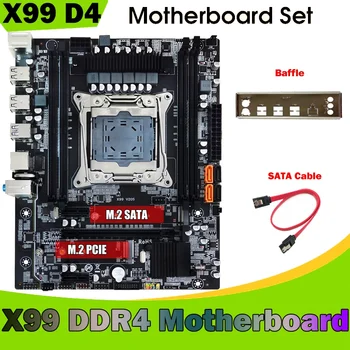 X99 Tablica Matična ploča + Zid + Kabel SATA LGA2011-3 Podrška za DDR4 4X32G Za 5820K E5-2678 V3 E5 2676 V3 E5 2696 V3 PROCESOR