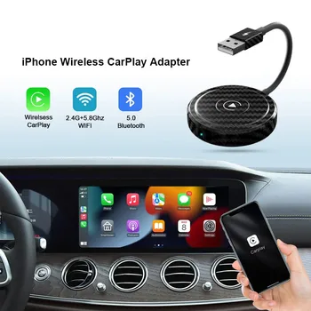 2 kom. adapter CarPlay za telefon IOS, bežični auto auto adapter, bežični ključ Carplay, plug and play Wi-Fi mrežu za iPhone