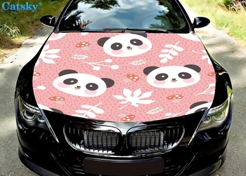 Panda, oznaka s panda na auto oznaka s panda, Auto-tepisi za seks, Naljepnica sa lavom na poklopac motora automobila, vinil naljepnica na krov, full color grafike naljepnica