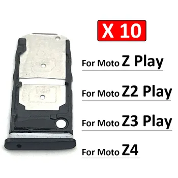10 kom./lot, Originalna novost za Motorola Moto Z Z2 Z3 Z4 Play Micro Nano, držač za dvije SIM kartice, slot za ladicu za priključak adaptera