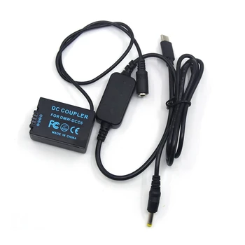 USB kabel-C DC BMB9 Lažno Baterija DCC6 Spojnica dc za fotoaparat Lumix DMC-FZ45K FZ47K FZ48K FZ60 FZ70 FZ72 FZ100K FZ150K