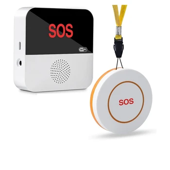 Pager za lice koje vodi brigu, bežični sustav upozorenja o životu s upravljanjem program za starije osobe Wi-Fi 1 prijemnik 1 Tipka za poziv SOS