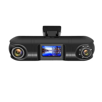 2021 Nova infracrvena kamera night vision sa širokim dvostrukim objektivom 2K HD 1,5 inča, skrivena ispred i unutar automobila, video snimač za vjetrobransko staklo, crni okvir