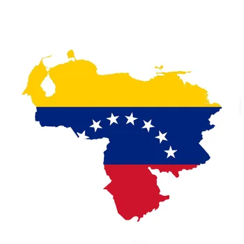 M1053 # Auto oznaka Kartica Venezuele Zastava auto oprema Vinil naljepnica Vodootporne Pegatinas Para Coches