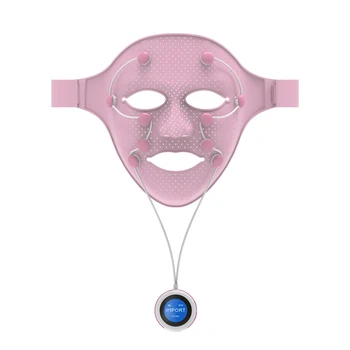3D maska za lice, maser za zatezanje lica, električno вибрационное uređaj za zatezanje EMS, pomlađivanje kože, uklanjanje bora, akni, magnet za ljepotu