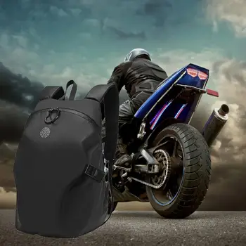 Moderan ruksak za motocikle, crna torba za moto kaciga, siguran za korištenje Lagan i prenosiv vodootporan ruksak za biciklizma