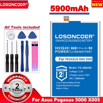 LOSONCOER PS-486490 5900 mah Baterije za smartphone i Asus Pegasus X005 5000 Zamjenjiva Baterija + Brz Dolazak