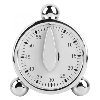 60-minutni mehanički timer za kuhanje, pečenje, kuhanje, obrnut glasan alarm, široko se koriste za medicinske kuhinje u osnovnoj školi, rudarstva i industrije