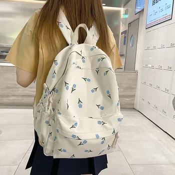 Školske torbe za djevojčice po cijeloj površini, ruksak za mlade, ženske najlon casual ruksak u japanskom stilu