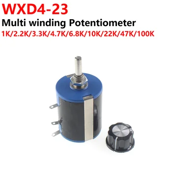1pc WXD4-23 3 W Preciznost Rotacijski Potenciometar sa žičanom navijanje 10 Okretaja 1K 2K2 3K3 4,7 K 10K